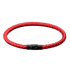 Lanový Magnetický náramek – červený 20,5 cm x 4 mm, unisex