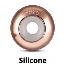 Charm Sterlingové stříbro 925 Zarážka stopper růžová, korálek na náramek