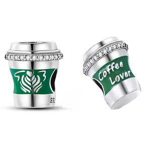 Charm Pro milovníky kávy - Kelímek na kafe, korálek na náramek, jídlo a pití