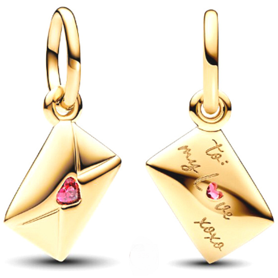  Milostný dopis, ručně psaný, stříbrný 925 přívěsek na náramek