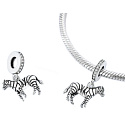 Charm Zebra kůň v pyžamu, přívěsek na náramek zvíře