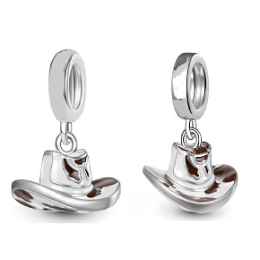 Charm ovbojský klobouk – symbol svobody a odvahy, přívěsek na náramek zájmy