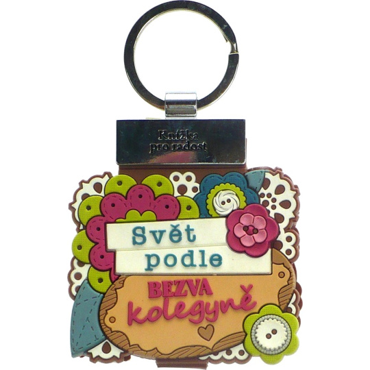 Albi Knížka se jménem na klíče Svět podle bezva kolegyně 6 x 9,5 cm