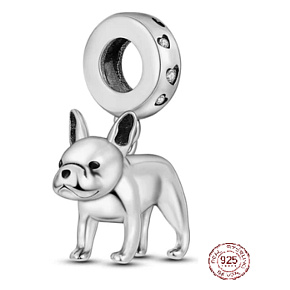 Charm Francouzský buldoček - pes, přívěsek na náramek zvíře