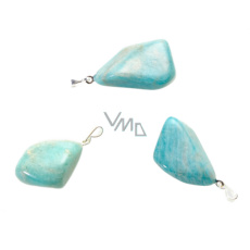 Amazonit Troml přívěsek, přírodní kámen, M cca 3 cm, 1 kus, kámen naděje