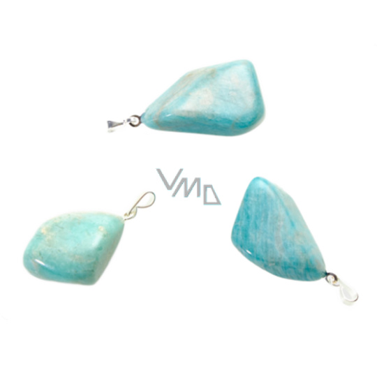 Amazonit Troml přívěsek, přírodní kámen, M cca 3 cm, 1 kus, kámen naděje