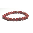 Jaspis / Regalit Imperiální mořský sediment Rudé moře náramek elastický směsný minerál, kulička 8 mm / 16 - 17 cm