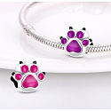 Charm Kočka, Pes, Medvědí tlapka, mění barvu na teplo, korálek na náramek mazlíček