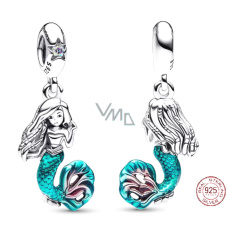 Charm Sterlingové stříbro 925 Disney Malá mořská víla - Ariel, přívěsek na náramek, film