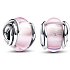 Charm Růžové Murano sklo – korálek na náramek, symbol