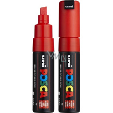 Posca Univerzální akrylátový popisovač se širokým, seříznutým hrotem 8 mm Červený PC-8K Posca Univerzální akrylátový popisovač se širokým, seříznutým hrotem 8 mm Červený PC-8K