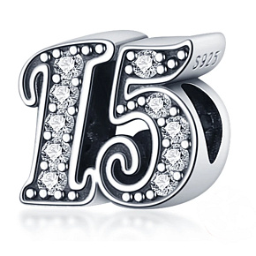 Charm 15 výročí, korálek na náramek