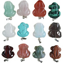 Chalcedon zelený Žába pro štěstí přívěsek přírodní kámen cca 20 x 15 mm, kámen lásky, radosti