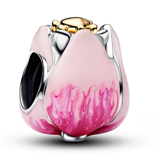 Charm Tulipán, korálek na náramek – symbol lásky, něhy a nových začátků, květina