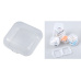 Plastowa skrzyneczka czarna mini 3,5 x 3,5 x 1,8 cm 1 sztuka