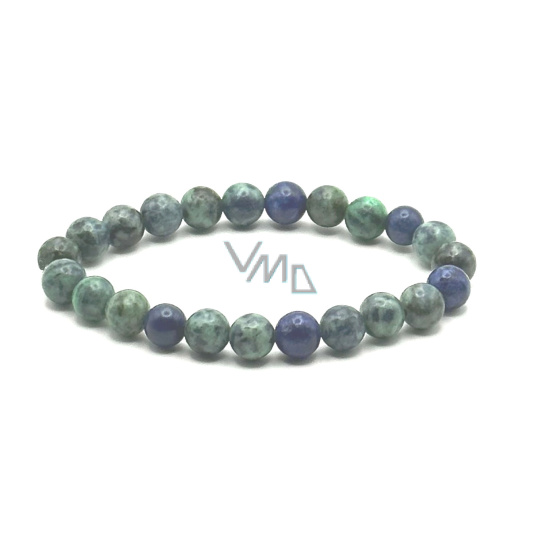 Azurit náramek elastický přírodní kámen, kulička 8 mm / 16 - 17 cm Azurit náramek elastický přírodní kámen, kulička 8 mm / 16 - 17 cm