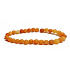 Aventurín oranžový matný náramek elastický přírodní kámen, kulička 6 mm / 16 - 17 cm, kámen štěstí a prosperity