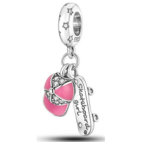 Charm Skateboard, kšiltovka 2v1, přívěsek na náramek sport