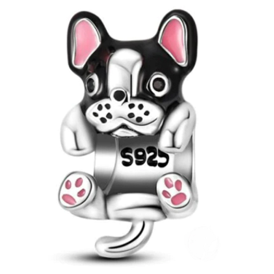 Charm Boxer štěně - pes, korálek na náramek zvíře
