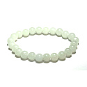 Jade Luminois Light Fosforeskující, modře svítí ve tmě, náramek elastický přírodní kámen, kulička 8 mm / 16 - 17 cm