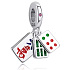 Charm Mahjong – Tři kameny štěstí, herní talisman z Východu, přívěsek na náramek cestování