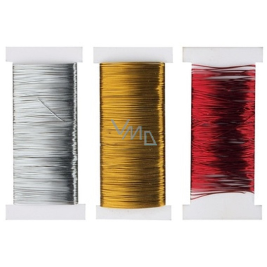 Vázací drátky mix barev 0,4 mm x 10 m 3 kusy