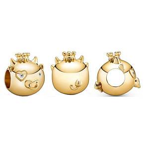 Charm Vůl, Buvol je druhé zvíře v 12letém cyklu čínského znamení zvěrokruhu, korálek na náramek