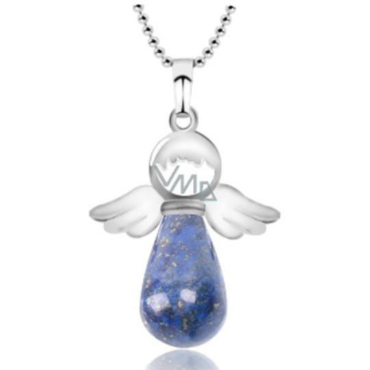 Lapis Lazuli Anděl přívěsek přírodní kámen 4,2 x 3 cm, kámen harmonie