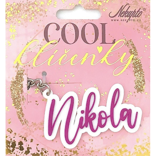 Nekupto Cool jmenná klíčenka Nikola 1 kus
