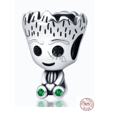 Charm Sterlingové stříbro 925 Marvel Strážci Galaxie, Já jsem Groot, korálek na náramek, film