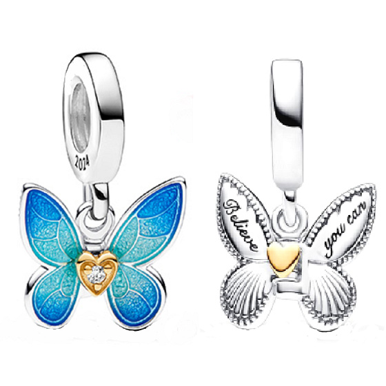 Charm Motýl, přívěsek na náramek zvíře