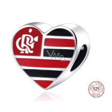 Charm Sterlingové stříbro 925 Brazílie, Rio de Janeiro, CR Flamengo, přívěsek na náramek cestování
