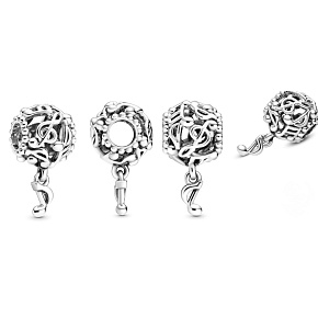 Charm Děrované hudební noty, korálek na náramek hudba Charm Děrované hudební noty, korálek na náramek hudba