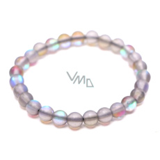 Opalit šedý matný náramek elastický, syntetický kámen kulička 6 mm / 16 cm, pro děti, kámen přání a naděje Opalit šedý matný náramek elastický, syntetický kámen kulička 6 mm / 16 cm, pro děti, kámen přání a naděje