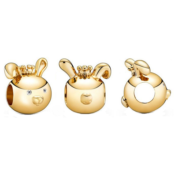 Charm Králík, Zajíc je čtvrté zvíře ve 12letém cyklu čínského znamení zvěrokruhu, korálek na náramek