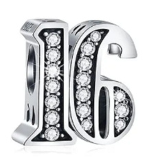 Charm 16 výročí, korálek na náramek