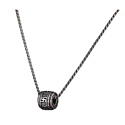 Tibetský váleček 1,2 x 1,2 cm + 29 cm řetízek, ochranný amulet štěstí a ochrany na krk