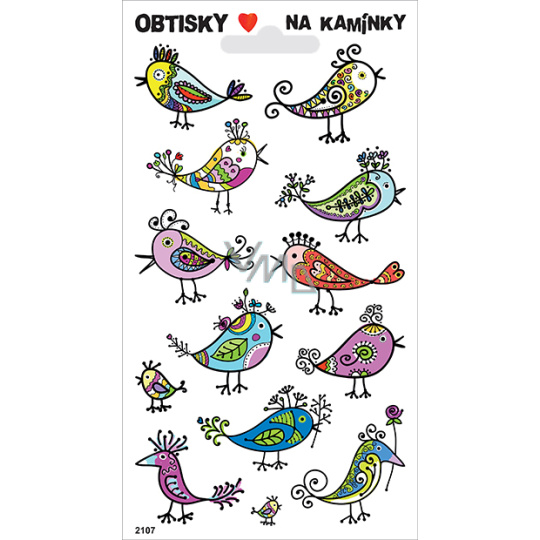 Arch Obtisky na kamínky Ptáčci 17 x 9,5 cm