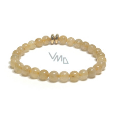 Kwarc z Rutylem złoty bransoletka elastyczna naturalny kamień, kuleczka 6 mm / 16 - 17 cm, najdoskonalszy amulet Kwarc z Rutylem złoty bransoletka elastyczna naturalny kamień, kuleczka 6 mm / 16 - 17 cm, najdoskonalszy amulet