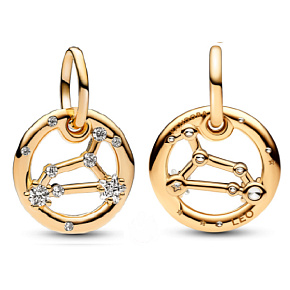 Charm Pozlacené znamení zvěrokruhu Lev, přívěsek na náramek