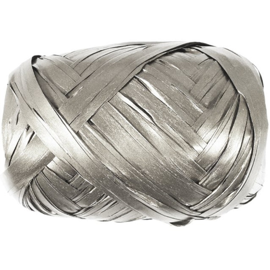 Nekupto Klubíčko Raphia stříbrná 5 mm x 10 m