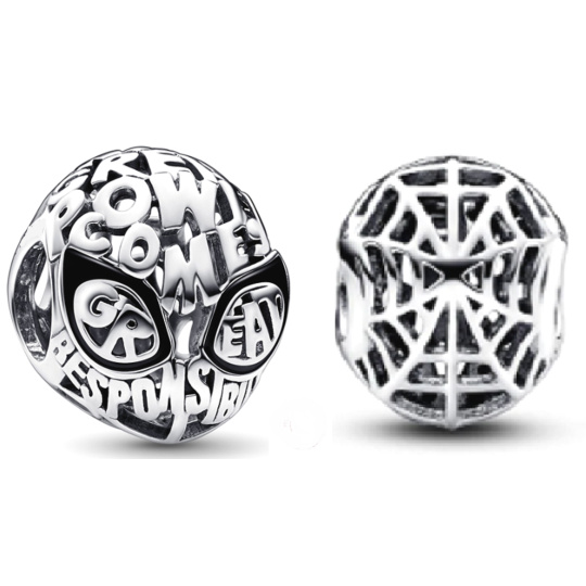 Charm Marvel Spiderman Maska, korálek na náramek film