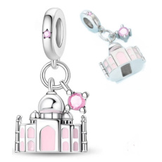 Charm Indie - Tádž Mahal, Symbol věčné lásky, přívěsek na náramek cestování