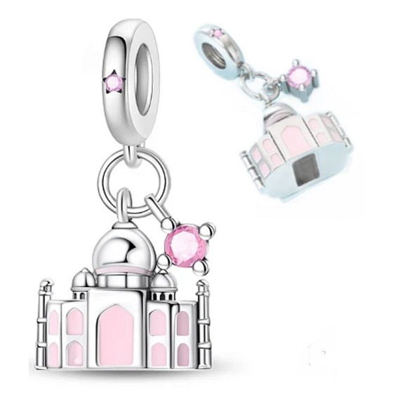 Charm Indie - Tádž Mahal, Symbol věčné lásky, přívěsek na náramek cestování