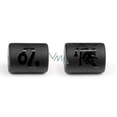 Onyx Lev znamení zvěrokruhu, přívěsek na náramek přírodní kámen, váleček 10 mm 1 kus, kámen životní síly