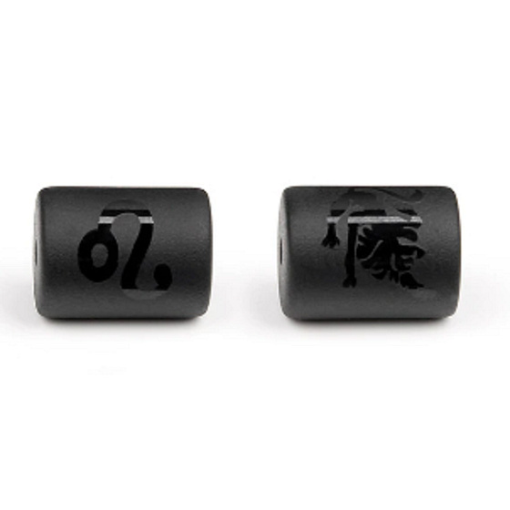 Onyx Lev znamení zvěrokruhu, přívěsek na náramek přírodní kámen, váleček 10 mm 1 kus, kámen životní síly