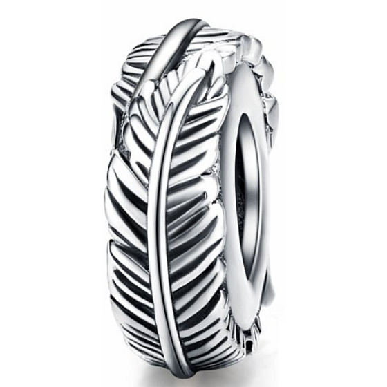 Charm Peříčko, korálek na náramek příroda