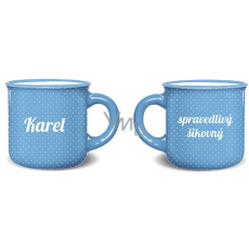 Nekupto Jmenný mini hrníček Karel 100 ml