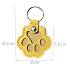 Klíčenka Tlapka – památka na vašeho mazlíčka, kterou máte stále u sebe, koženková, žlutá
