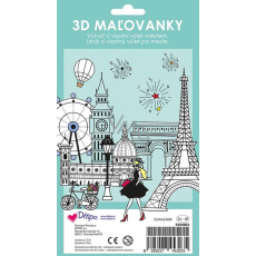 Ditipo Omalovánky 3D vybarvi a seskládej Výlet městem 4 listy 250 x 140 mm Ditipo Omalovánky 3D vybarvi a seskládej Výlet městem 4 listy 250 x 140 mm
